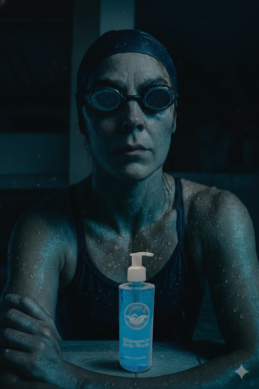 Filosofía Marina Fórmula - Profesional nadadora con shampoo anti-cloro